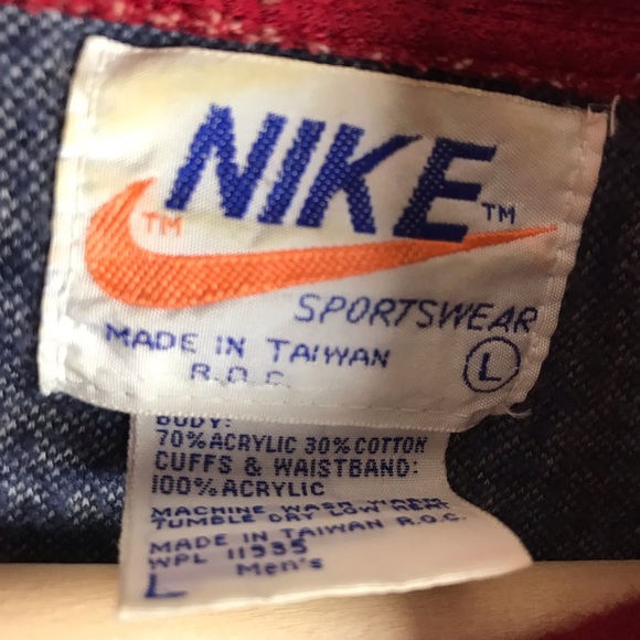 Vintage 1970s Nike Swoosh Quarter Zip Sweatshirt - Picture 3 of 8